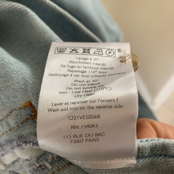 Sezane Will Jacket Snow Blue NWOT - Picture 5 of 6